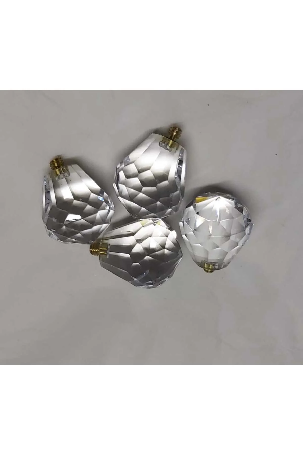 Metal Vidalı Kristal top taş