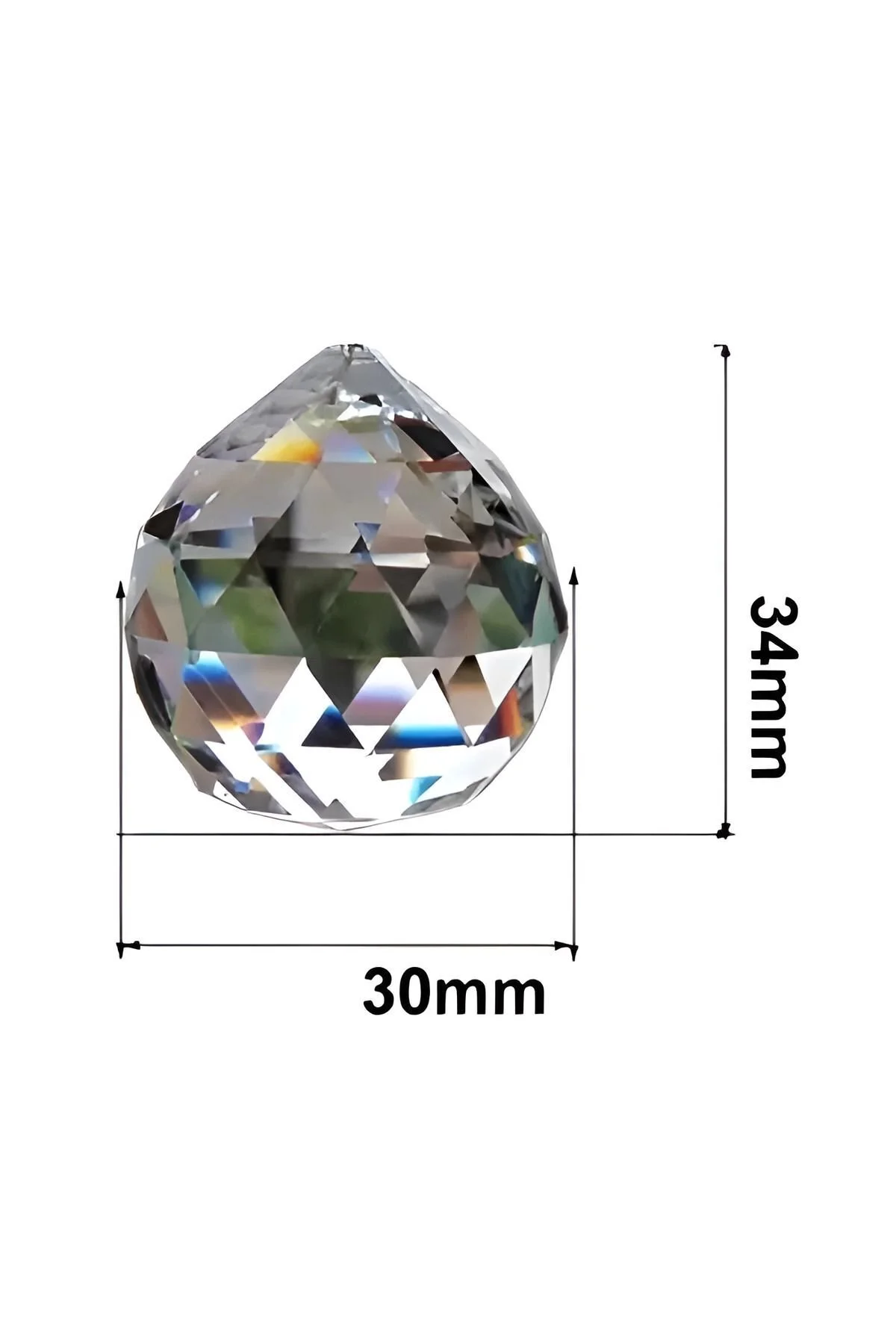 30'luk Kristal Top 3 Adet (METAL HALKA HEDİYE)