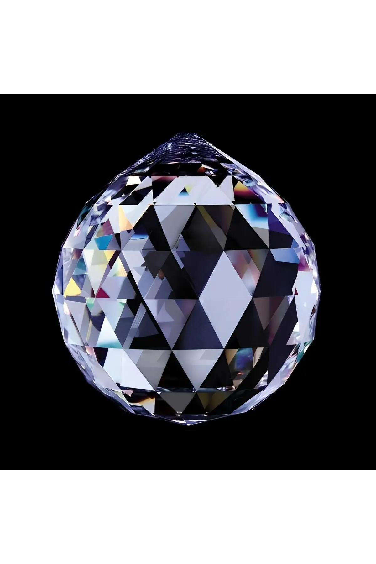 60'lık Kristal Top (12X12MM METAL HALKA HEDİYE)