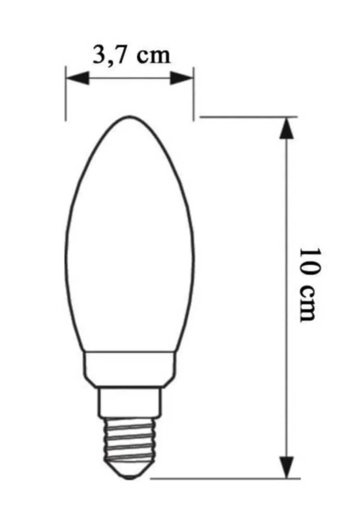 12 adet 7 W E14 Duylu 4000 Kelvin (500 Lümen Yüksek Işık )Günışığı Led Ampül